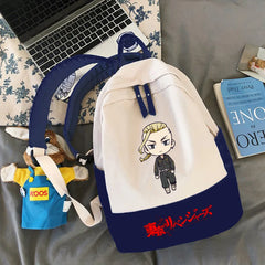 Tokyo Revengers Cartoon Kids Backpack School Book Bag