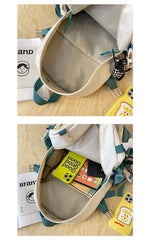 Japanese Anime Totoro Cat Canvas Backpack for Teens
