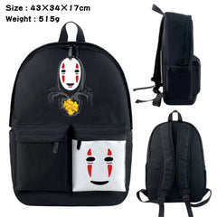 Anime Totoro Nylon Backpack Casual Knapsack Teenager Packsack
