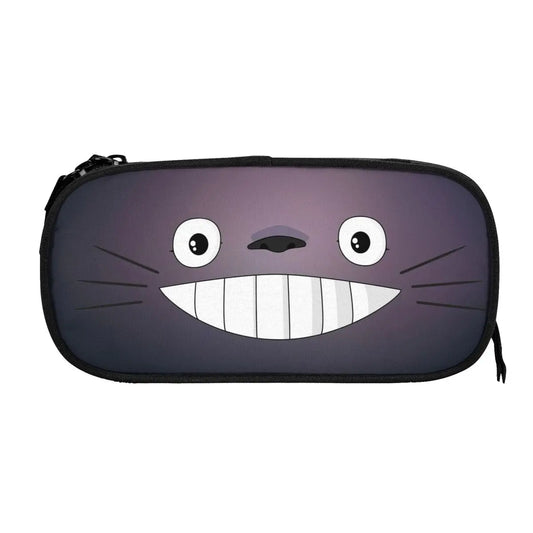 Anime Totoro Pen Box Student School Zipper Pen Bag Child Stationery Bag