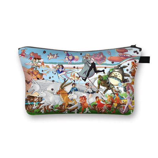 Totoro / Ponyo Cosmetic Bag Makeup Bag Travel Organizer for Women Girls