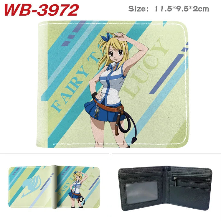 Fairy Tail Anime Wallet - Leather Short Wallet with Coin Pocket