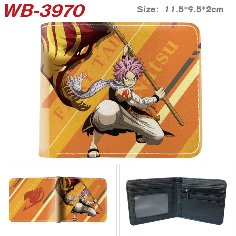 Fairy Tail Anime Wallet - Leather Short Wallet with Coin Pocket