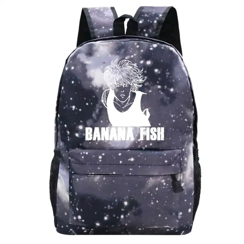 Oversized Banana Fish Canvas Backpack
