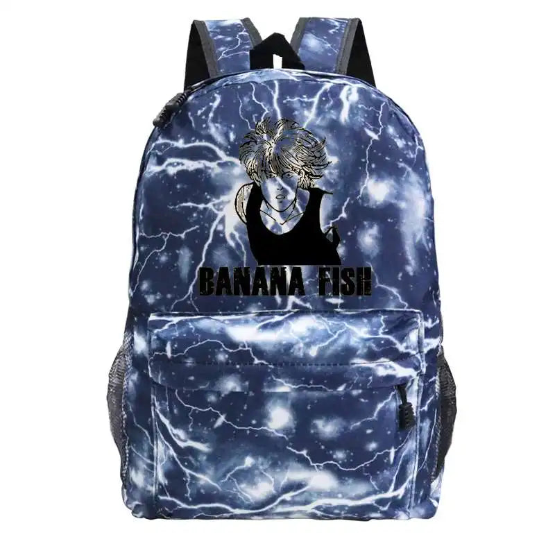 Oversized Banana Fish Canvas Backpack
