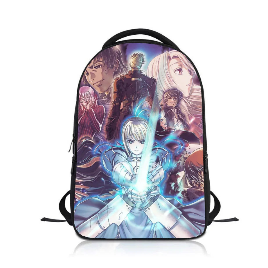 Anime Fate Stay Night Students Backpack School Bag Children Cartoon Knapsack