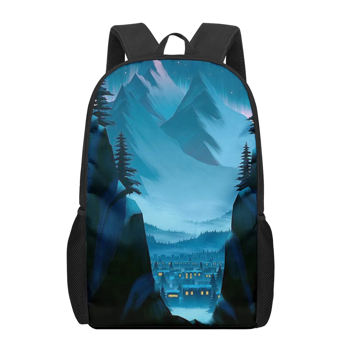 Anime Landscape 3D Pattern School Bag for Children Girls Boys