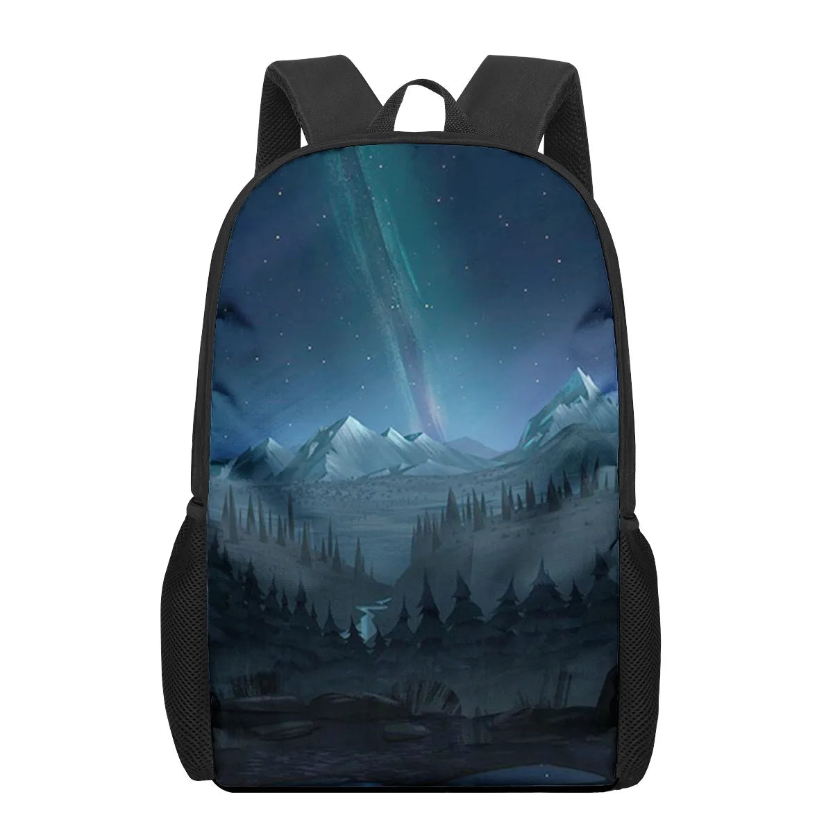 Anime Landscape 3D Pattern School Bag for Children Girls Boys