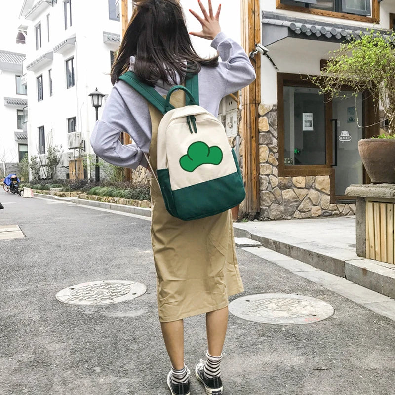 Anime Osomatsu-san Patchwork Women Backpack Teenagers Girls Bagpack