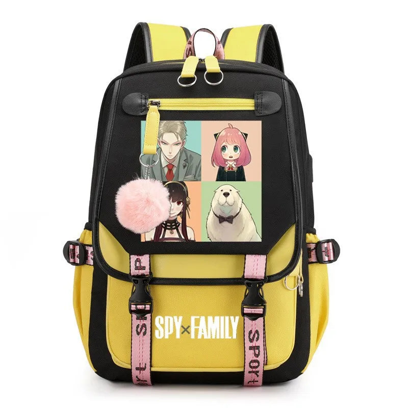 Animes Backpack SPYxFAMILY Anya Forger School Backpack Bag