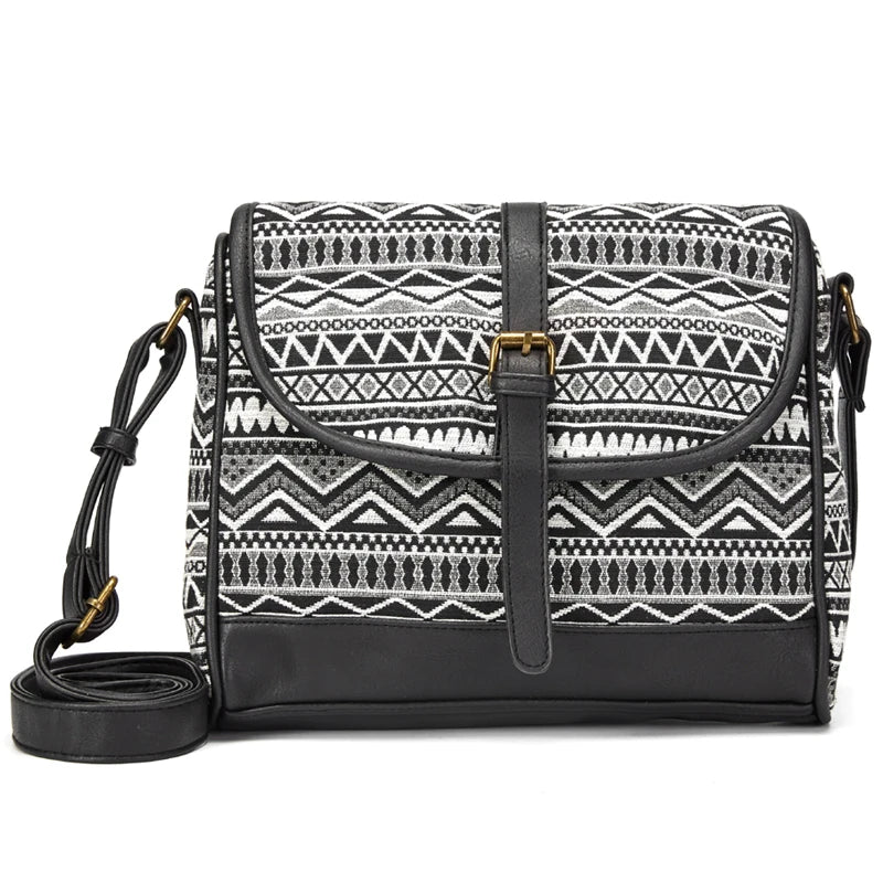 Bohemian Style Shoulder Bag Purse Crossbody Small Tote Bag