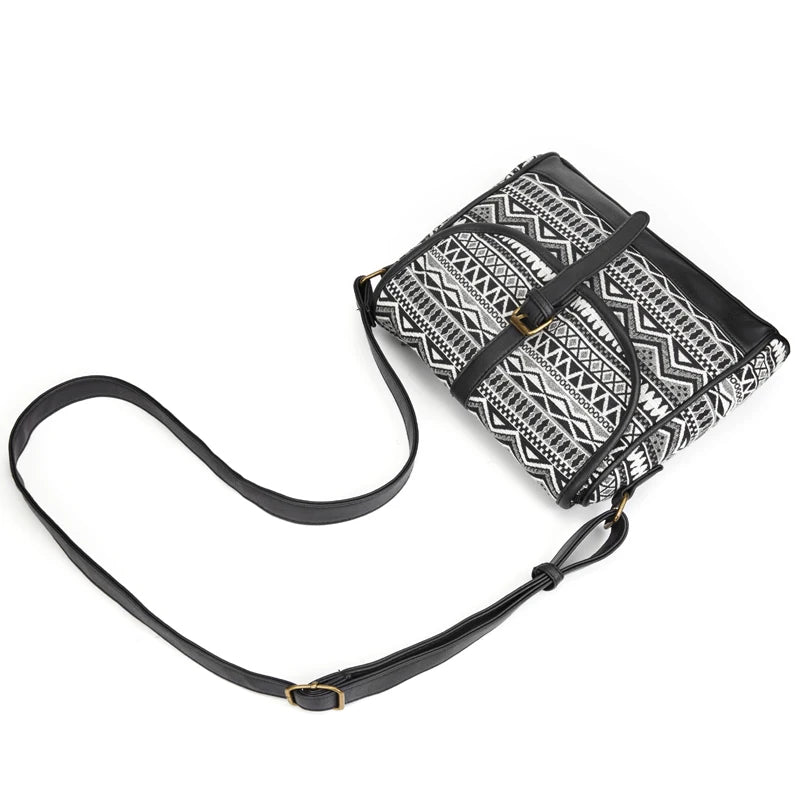 Bohemian Style Shoulder Bag Purse Crossbody Small Tote Bag