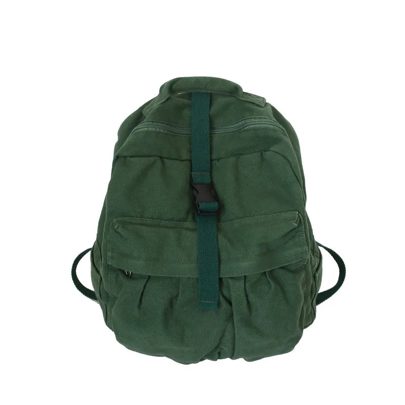 Canvas Rucksack Vintage School Bag Teenage Girls Travel Bag