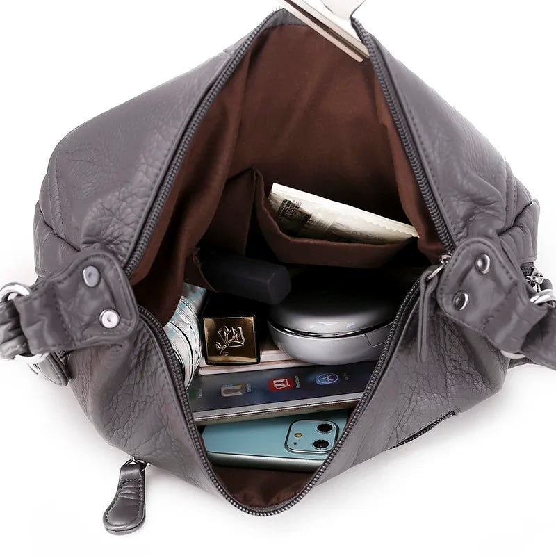Women Crossbody Bag Soft Shoulder Bag Messenger Bag Purse Sac A Mai