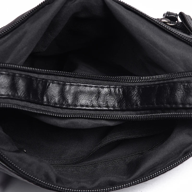 Soft Leather Crossbody Shoulder Bag for Girls