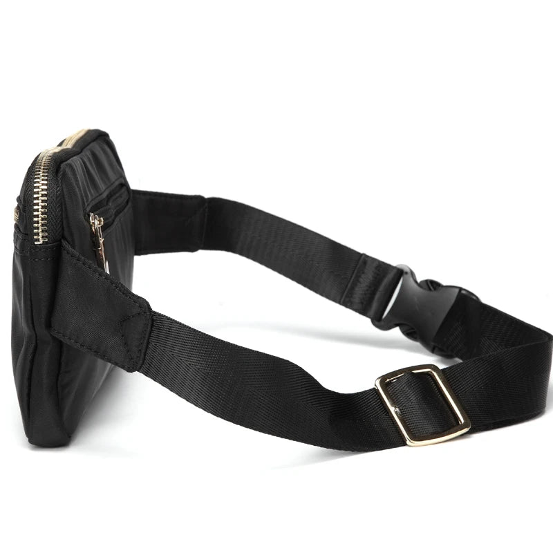 Polyester Women Fanny Pack Large Capacity Waist Bag 4 Colors Bum Bag
