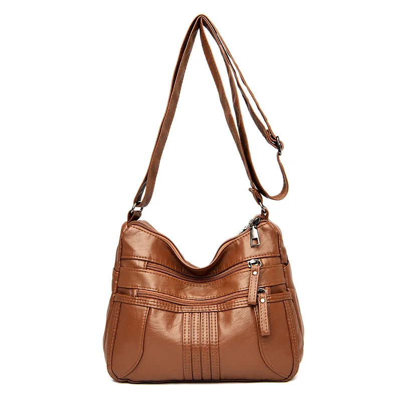 Annmouler Small Crossbody Bag Soft Handbag Purse Messenger Bag