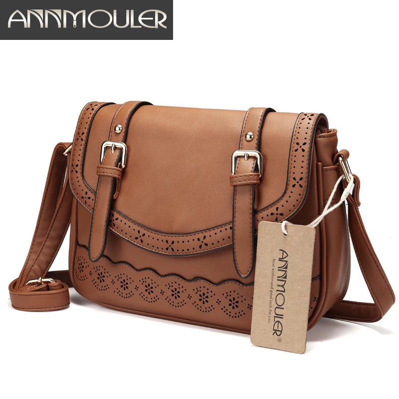 Vintage Women Shoulder Bag High Hollow Out Crossbody Bag
