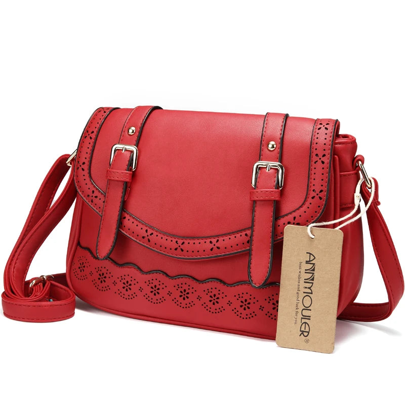 Vintage Women Shoulder Bag High Hollow Out Crossbody Bag