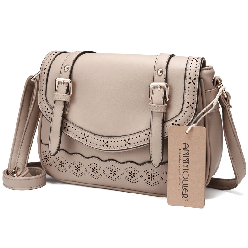 Vintage Women Shoulder Bag High Hollow Out Crossbody Bag