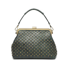 Vintage Women Shoulder Bags Crossbody Bag Large Capacity Shell Bag Rivet Tote