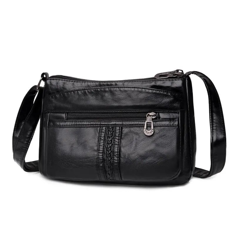 Vintage Women Shoulder Bag Pu Leather Crossbody Bag Casual Purse