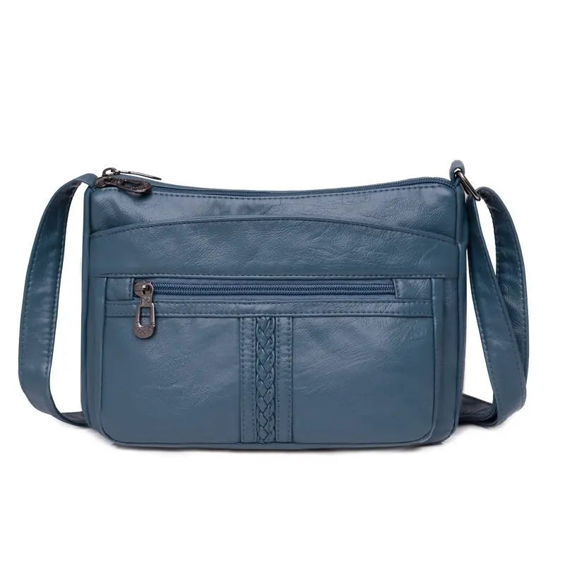 Vintage Women Shoulder Bag Pu Leather Crossbody Bag Casual Purse