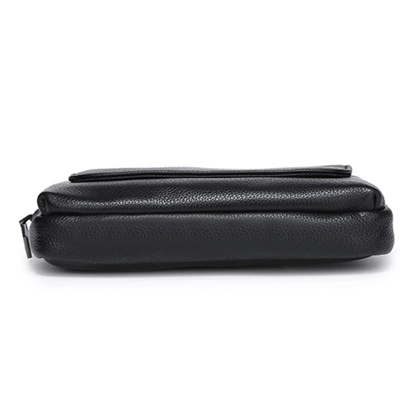 Women PU Leather Waist Bag Fanny Pack Double Pocket Small Phone Bag Purse