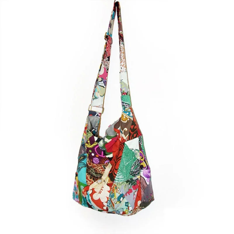 Bohemian Style Crossbody Bag Patchwork Adjustable Female Bags