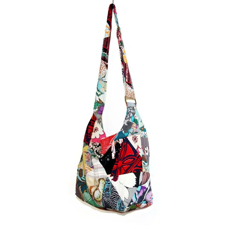 Bohemian Style Crossbody Bag Patchwork Adjustable Female Bags