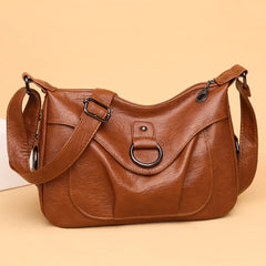 Women's Crossbody Bag Pu Leather Brown Shoulder Bag