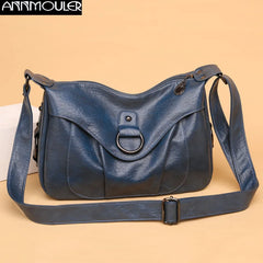 Women's Crossbody Bag Pu Leather Brown Shoulder Bag