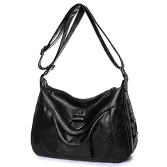 Women's Crossbody Bag Pu Leather Brown Shoulder Bag