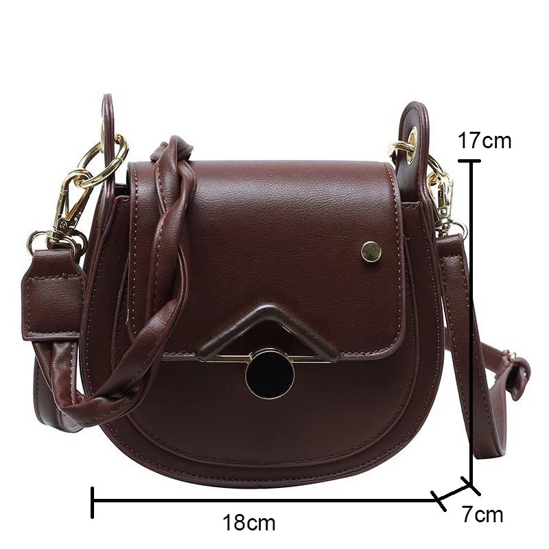 Crocodile Pattern PU Leather Crossbody Bag