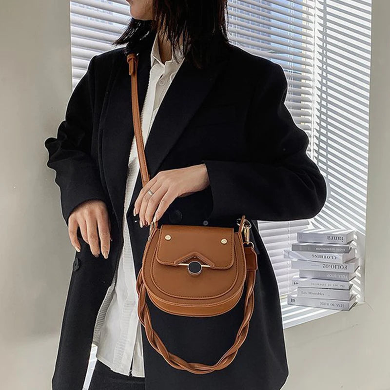 Crocodile Pattern PU Leather Crossbody Bag