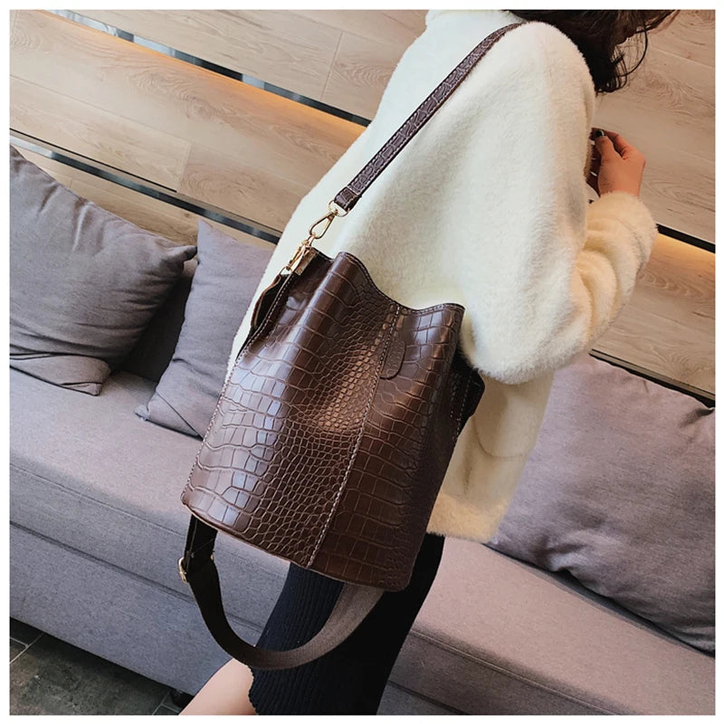 Ansloth Crocodile Crossbody Bag for Women Shoulder Bag HPS405