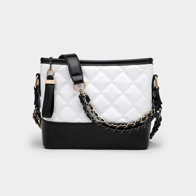 Diamond Chain Shoulder Bag Hobo Crossbody Bag Female PU Classic Handbag