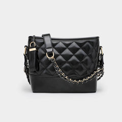 Diamond Chain Shoulder Bag Hobo Crossbody Bag Female PU Classic Handbag