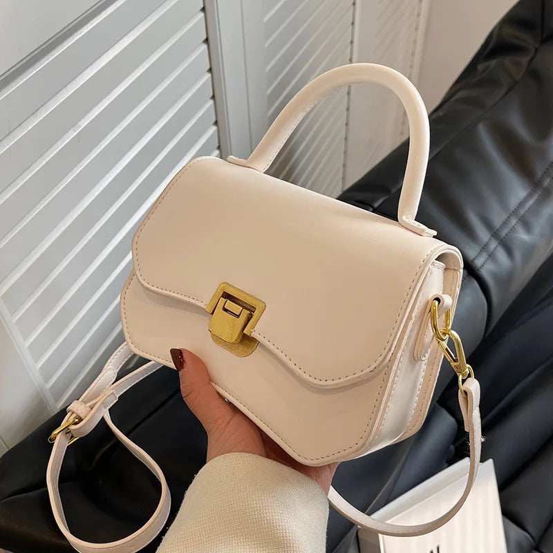 Lock Flap Women Bags PU Leather Crossbody Small Handbag Shoulder Bags