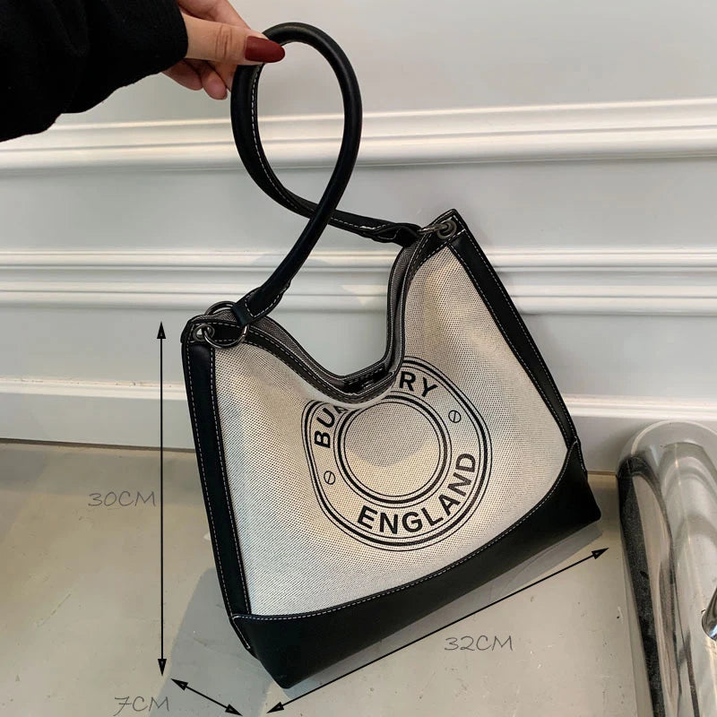 Canvas Tote Bag Women Shoulder Bag Casual Shopper Female Bag