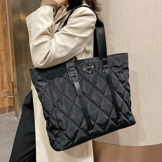 Women's Casual Nylon Tote Bag Large Shoulder Shopper Handbag