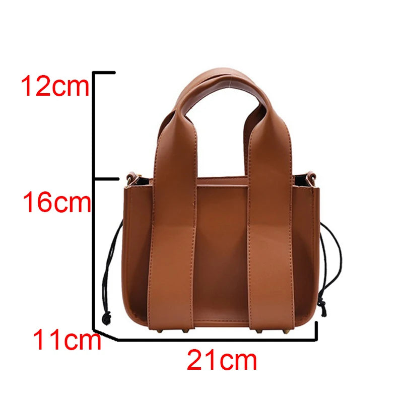 Rivet Shoulder Bags For Women Solid Messenger Bags Vintage Lady HPS1049