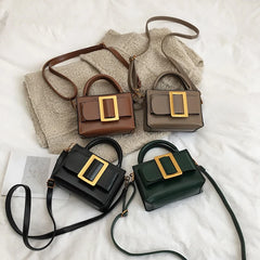 Retro PU Leather Women's Small Flap Bag Shoulder Bags