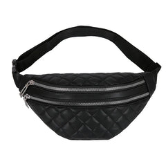 Plaid Waist Bag PU Leather Chest Bag Women Bag HPS1193