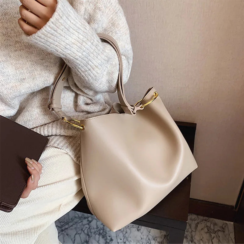 Women's PU Leather Shoulder Bag Large Capacity Handbag Lady HPS1037