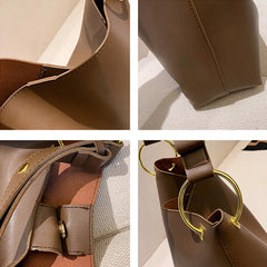Women's PU Leather Shoulder Bag Large Capacity Handbag Lady HPS1037