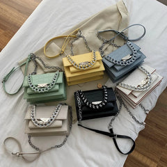 Crocodile Pattern Shoulder Bag Women Handbag PU Leather Flap Lady HPS1024