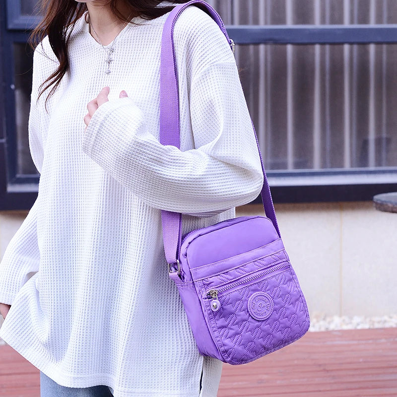 Anti Splash Water High Density Nylon Fabric Shoulder Bag Women's Small Diagonal