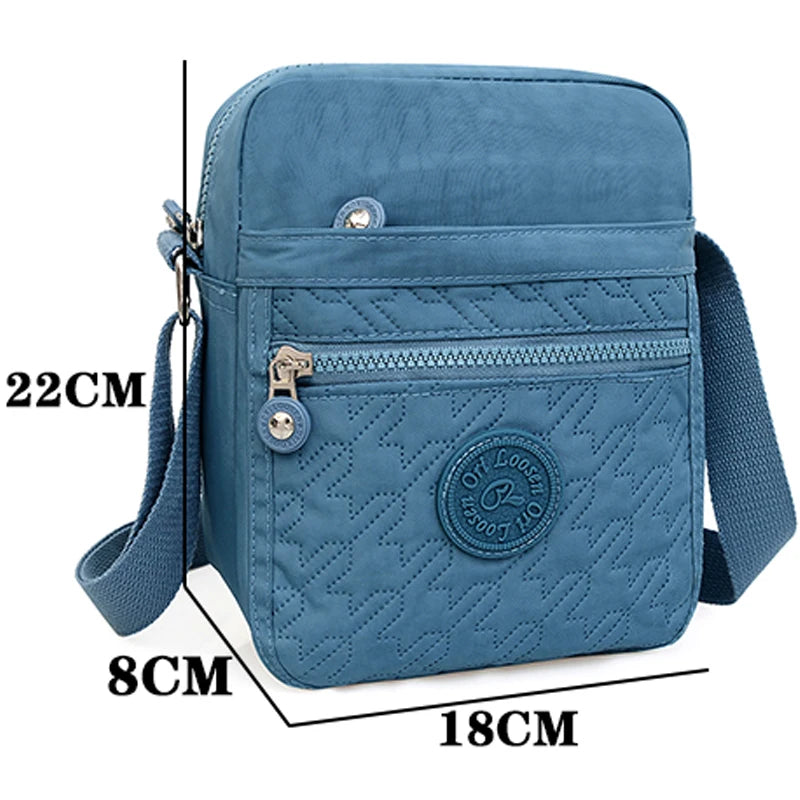Anti Splash Water High Density Nylon Fabric Shoulder Bag Women's Small Diagonal