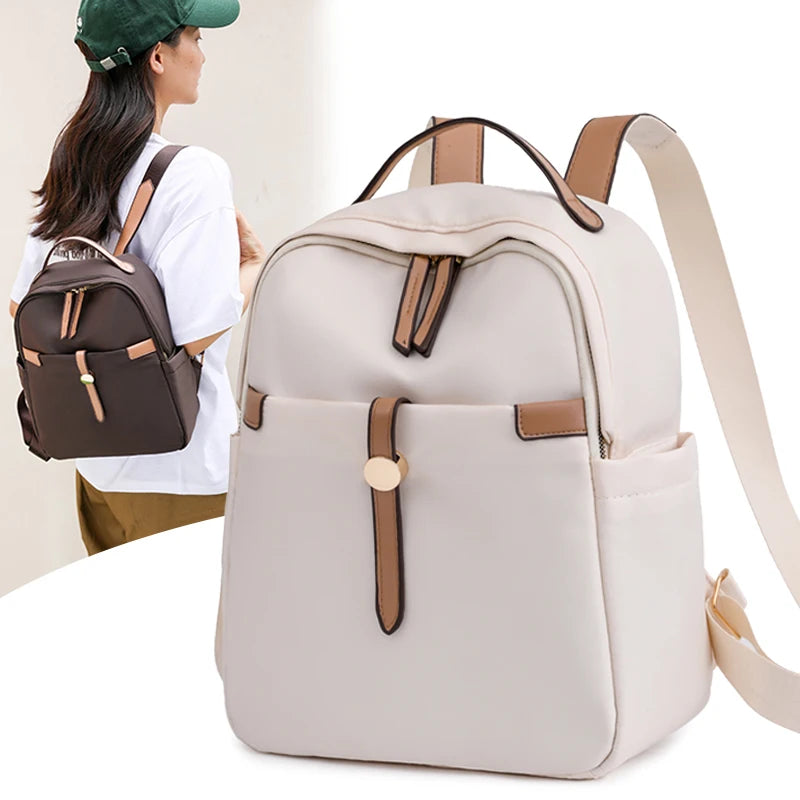 Anti Theft Water Repellent Nylon Backpack Large School Bag